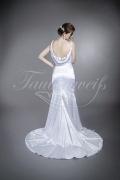 Wedding dress TW0084B - Wedding dress TW0084B silky satin mermaid sexy straps train 3