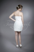 Wedding dress TW0109B - Wedding dress TW0109B mini dress pleats Rhine stones chrystals sexy sweetheart zipper 3