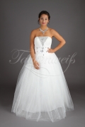 Wedding dress TW0114B - Wedding dress TW0114B princess glitter lace Rhine stones tulle glitter train 1
