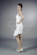 Wedding dress TW0140B - Wedding dress TW0140B mini etui civil wedding V-neck tulle holders lace 1