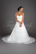Wedding dress TW0186B - Wedding dress TW0186B A-Line organza lace beadings train lace-up 1