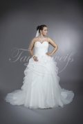 Wedding dress TW0200B - Wedding dress TW0200B princess gown organza tulle voluminous lace beadings sweetheart strapless 1