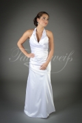 Wedding dress TW0201B - Wedding dress TW0201B trumpet silk-like satin neckholder no train civil wedding 1