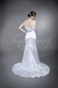 Wedding dress TW0084B - Wedding dress TW0084B silky satin mermaid sexy straps train 3