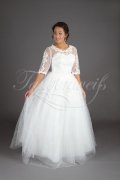 Wedding dress TW0097B - Wedding dress TW0097B princess 3/4-sleeves lace glitter tulle no train 1
