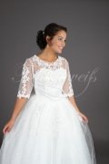 Wedding dress TW0097B - Wedding dress TW0097B princess 3/4-sleeves lace glitter tulle no train 2