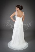 Wedding dress TW0128B - Wedding dress TW0128B Empire chiffon deep neckline beadings for pregnant bride beach wedding 3