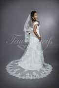 Wedding dress TW0133B - Wedding dress TW0133B small A-line lace beadings cap sleeves romantic 3