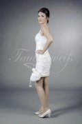 Wedding dress TW0140B - Wedding dress TW0140B mini etui civil wedding V-neck tulle holders lace 1