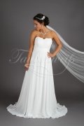 Wedding dress TW0193B - Wedding dress TW0193B pregnancy Empire chiffon lace train 1