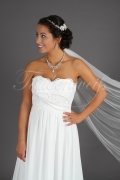 Wedding dress TW0193B - Wedding dress TW0193B pregnancy Empire chiffon lace train 2