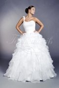 Wedding dress TW0203B - Wedding dress TW0203B princess ruffles zestful one strap sweetheart no train 1