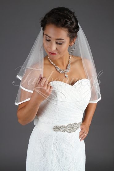 Wedding dress TW0003B - Wedding dress TW0003B mermaid sweetheart lace Rhine stone belt lace-up back train 2