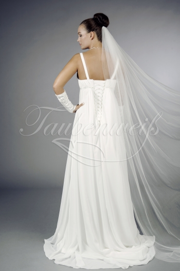 Wedding dress TW0121B - Wedding dress TW0121B maternity empire chiffon sweetheart straps train 3
