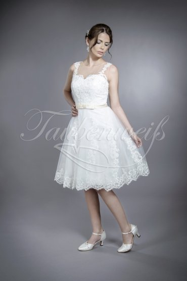 Wedding dress TW0027B - Wedding dress TW0027B short civil wedding lace vintage tattoo
