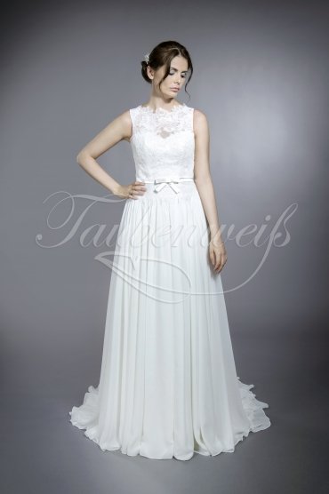 Wedding dress TW0150B - Wedding dress TW0150B chiffon french lace ribbon round neck wide straps Wedding dress TW0150B - Wedding dress TW0150B chiffon french lace ribbon round neck wide straps