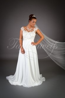 Wedding dress TW0007B - Wedding dress TW0007B Empire chiffon beach tattoo lace pregnancy